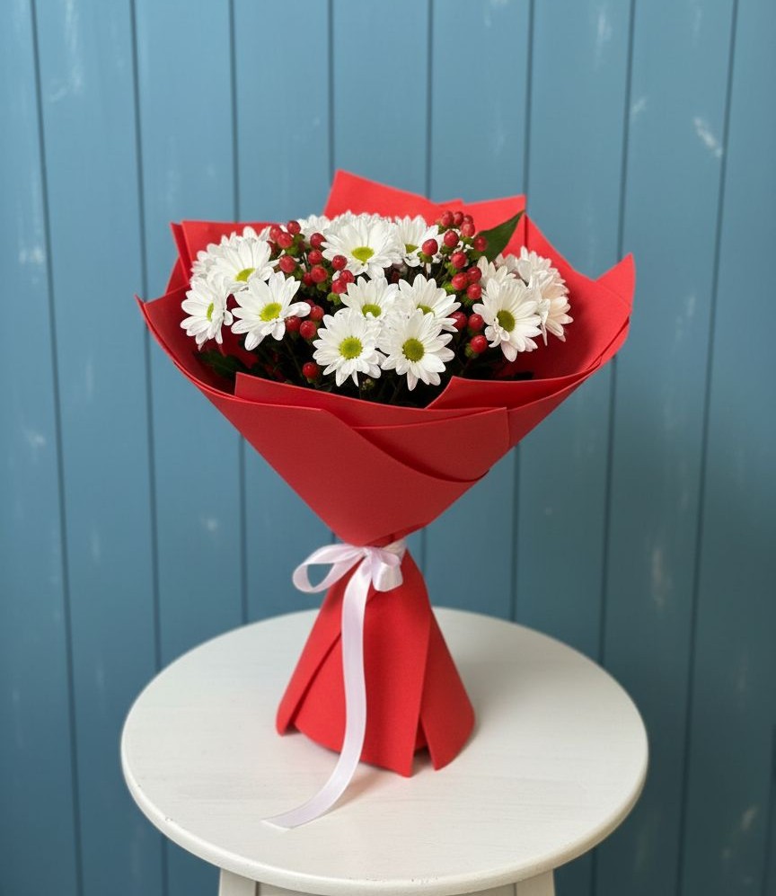 Букет цветов из: Хризантемы в Новогорном