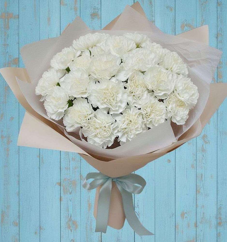 Букет цветов из: Гвоздики в Новогорном