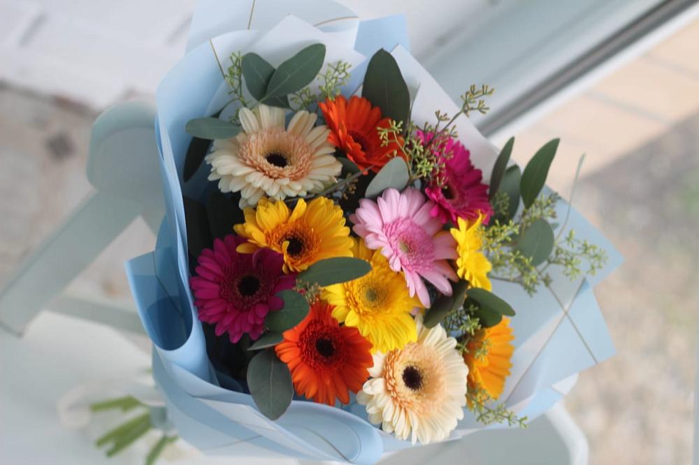 Букет цветов из: Герберы в Новогорном