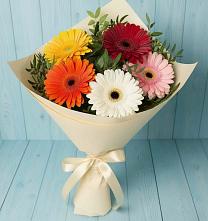 Букет цветов из:  Герберы в Новогорном