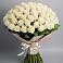 Букет 101 беля роза Белоснежка в Новогорном
