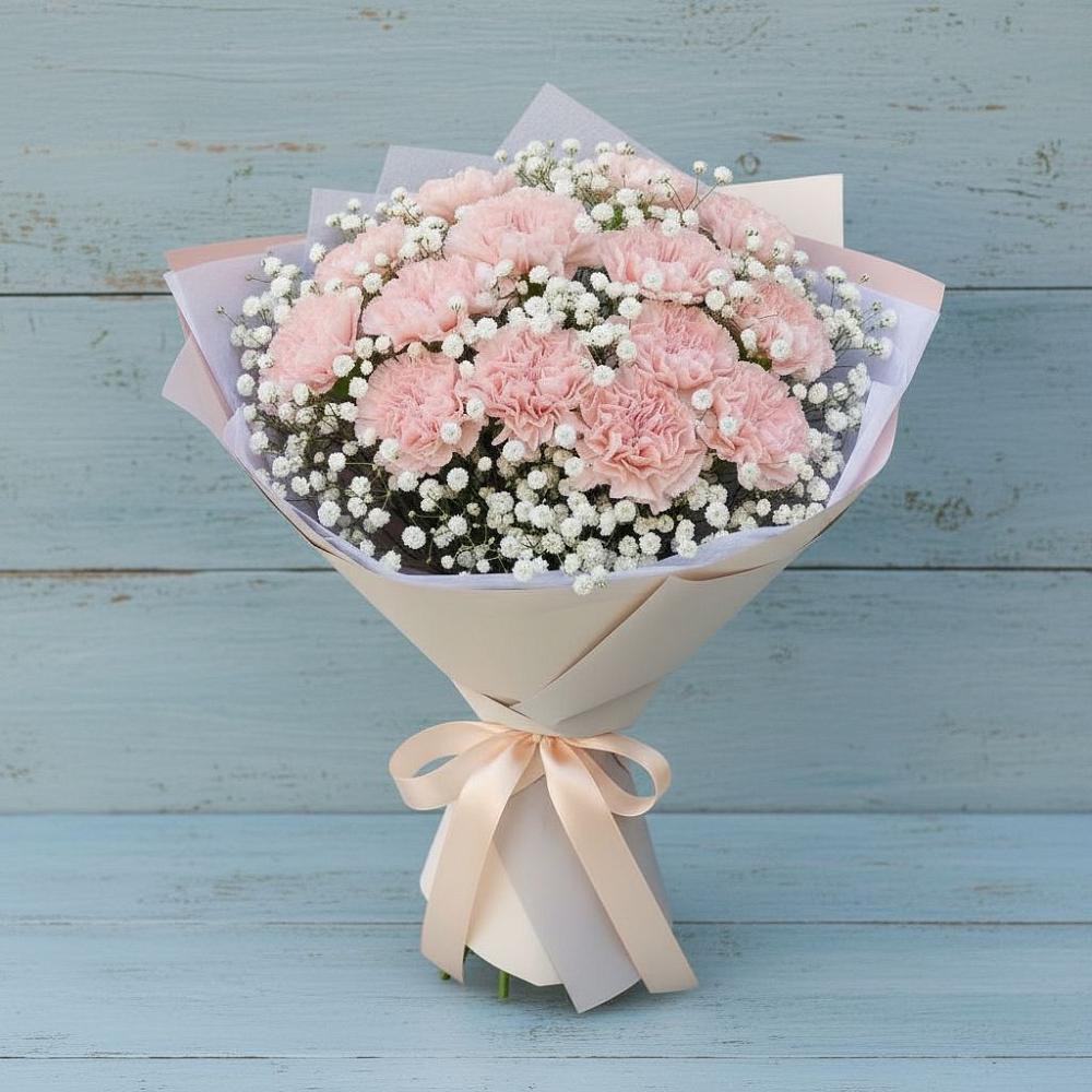 Букет цветов из: Гвоздики в Новогорном