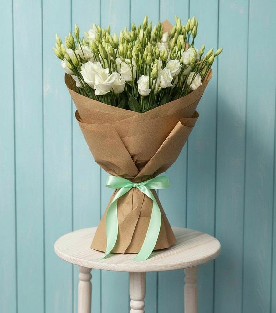 Букет цветов из: Лизиантусы в Новогорном