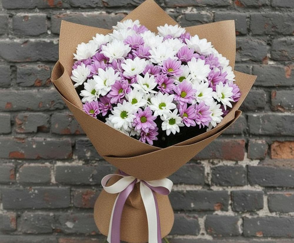 Букет цветов из: Хризантемы в Новогорном